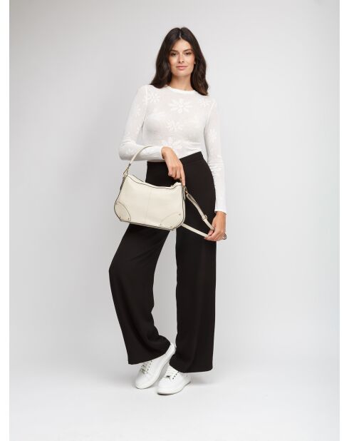 Borsa GM1578 in pelle beige chiaro - 34x21x5cm