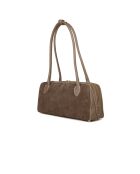 Sac GM1518 en cuir  taupe - 35x17x11cm