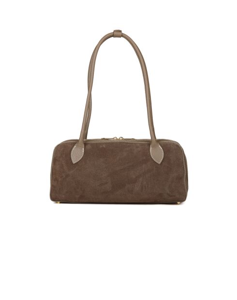 Sac GM1518 en cuir  taupe - 35x17x11cm
