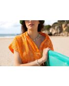 Eros shirt met oranje bandana-print