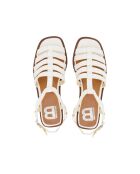 Sandali Meduse in pelle bianca