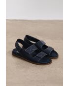 Sandali comodi Maëlya in pelle marina