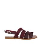 Sandali Sifnos in pelle granata