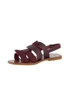 Sandali Sifnos in pelle granata