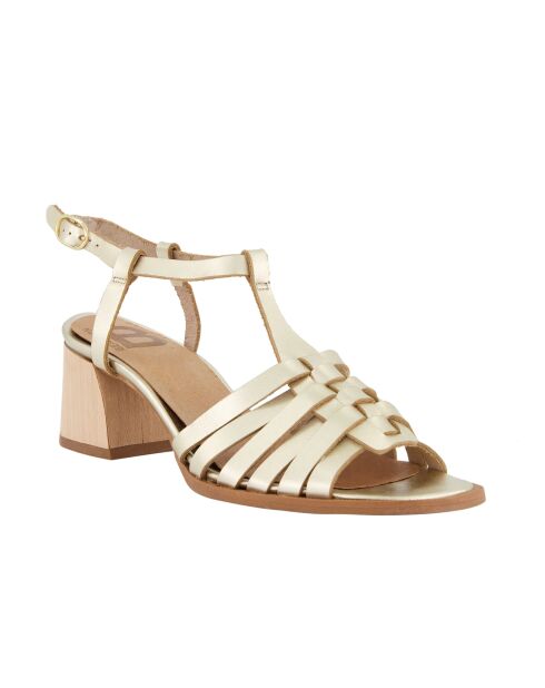 Sandales Venus en cuir light gold