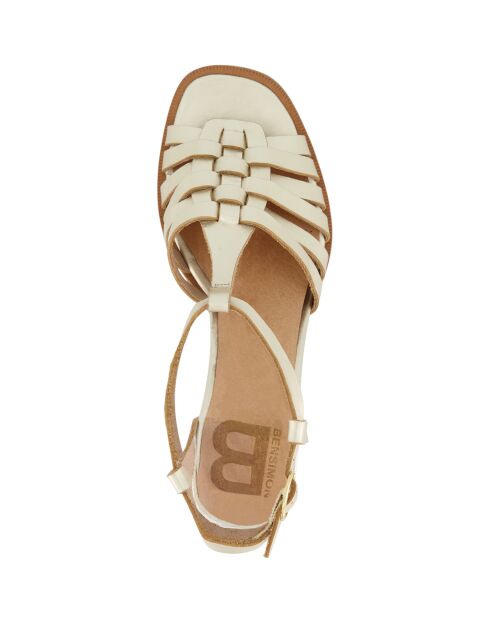 Sandales Venus en cuir light gold