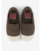 Kaki Lya elastisch tennis voor kinderen