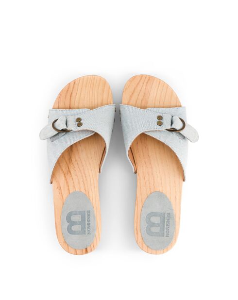 Sabots Angie light denim