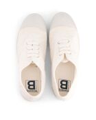 Scarpe da tennis stringate Lyana con ricamo inglese ecru