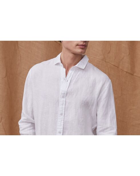 Weißes Hemd Valmir aus 100% Leinen