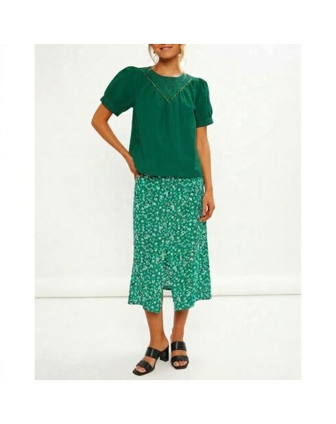 Dimora grüner bedruckter Rock