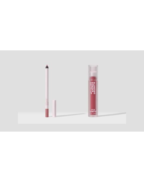 Duo Repulpant Risky Pink - Poudre repulpante lèvres matte & Crayon à Lèvres 2