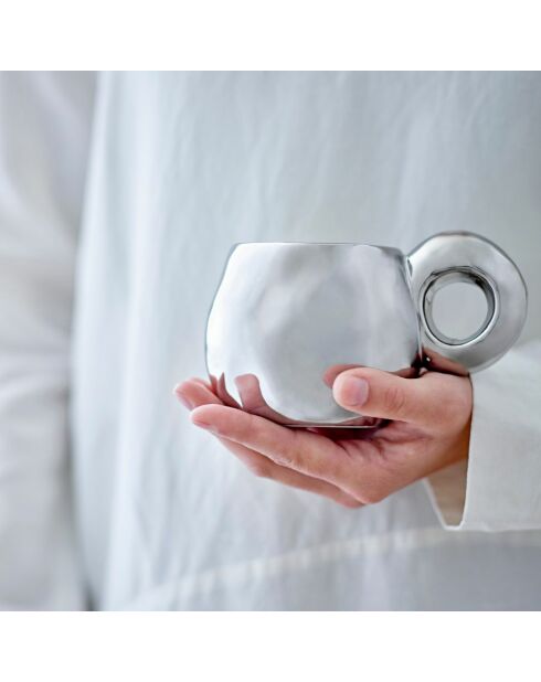 Taza plateada Glow - 300 ml