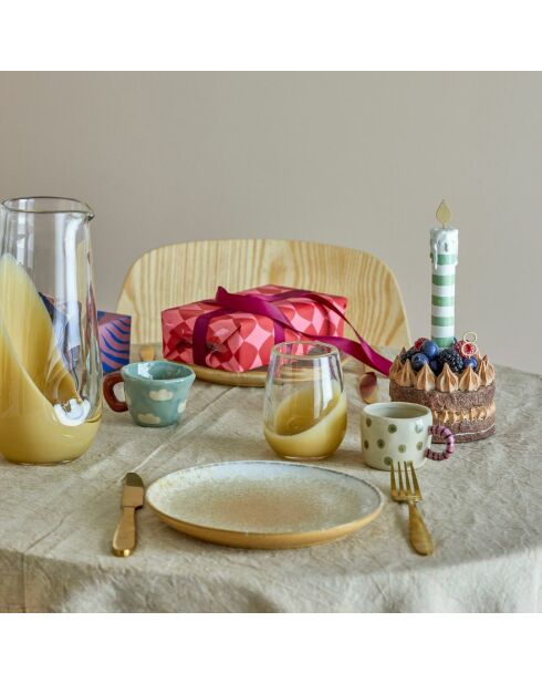 Bicchiere beige papavero - 100ml