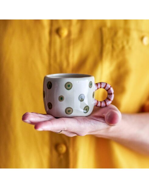 Bicchiere beige papavero - 100ml