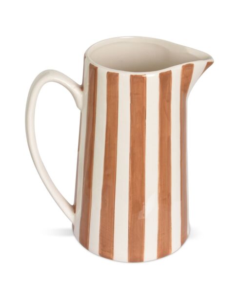 Lilabraun gestreifte Karaffe - H.21,3 cm