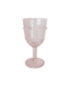 Happy Face Weinglas, H 16,5 x 8 cm, rosa