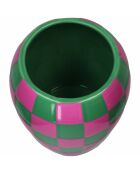 Vaso da fiori Damien Verde/Viola - 14x14x14 cm