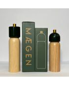 Dúo Woodie de sal y pimiento verde L - 21,5 cm