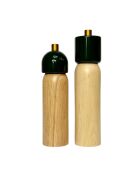 Dúo Woodie de sal y pimiento verde L - 21,5 cm