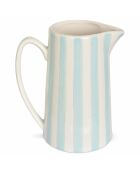 Lila blauwe gestreepte karaf - H.21,3 cm