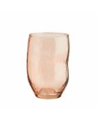 Roze rosé waterglas met organische vorm