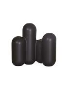 Vase Paul noir - 16,5x8,5x15,5cm