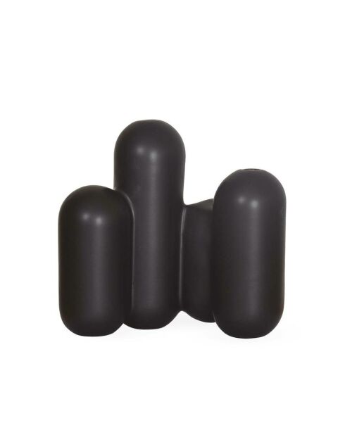 Vaso Paul nero - 16,5x8,5x15,5 cm