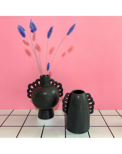 Vaso nero Tobias - 17x14x21cm