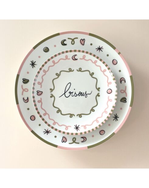 4 Bisous dessertborden - D.19cm