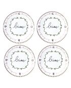 4 Bisous dessertborden - D.19cm