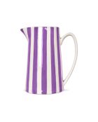 Lila Violette gestreepte karaf - H.21,3 cm