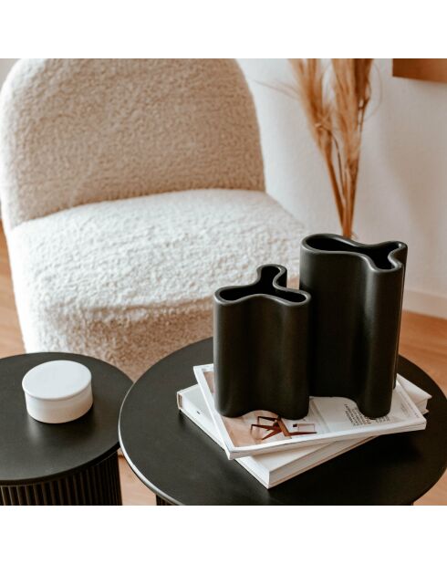 Vaso nero modello piccolo Quentin - 13x11,5x18cm