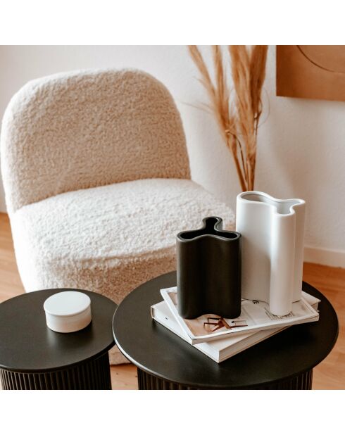 Vaso nero modello piccolo Quentin - 13x11,5x18cm