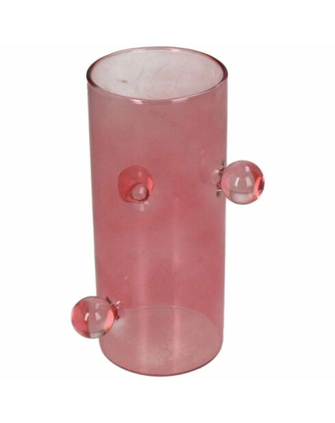 Vase Alban rose - 8,8x15cm