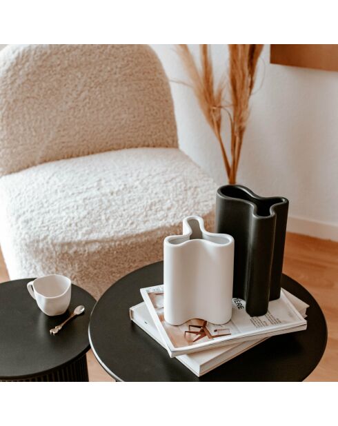 Vaso Quentin modello grande nero - 14,5x9,5x22,5 cm