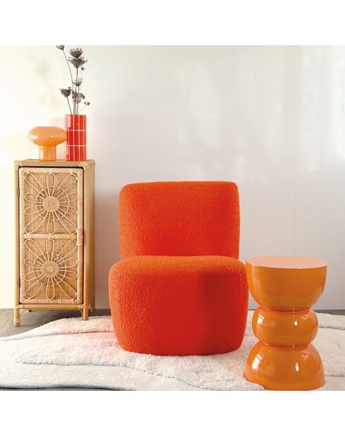 Vaso Noa con effetto piastrella Arancione - 23x10,5 cm