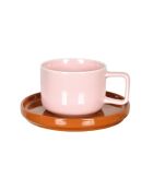 Chique kop met roze schotel - 100ml