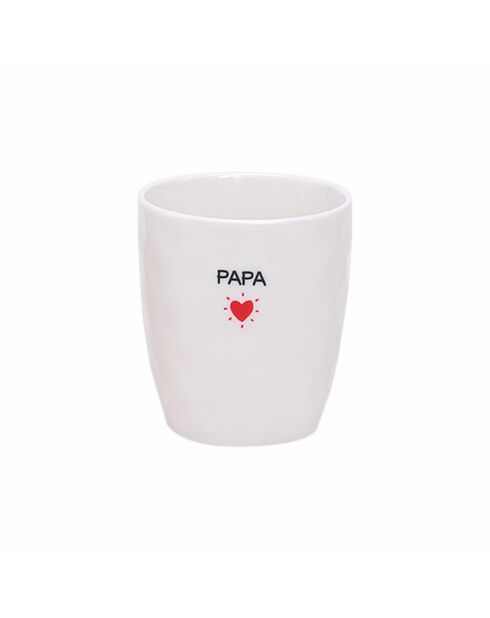 Red Dad Message Cup - H7,3xD8,2cm