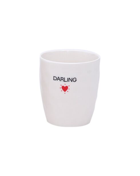 Gobelet Message Darling Darling - H7,3xD8,2cm