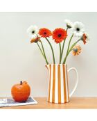 Lila oranje gestreepte karaf - H.21,3 cm