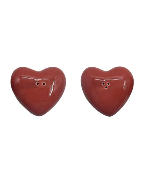 Love Story peper- en zoutduo rood - 6,5x7x2 cm