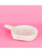 Dekoratives Tablett aus Paulownienholz - 24x18x4 cm