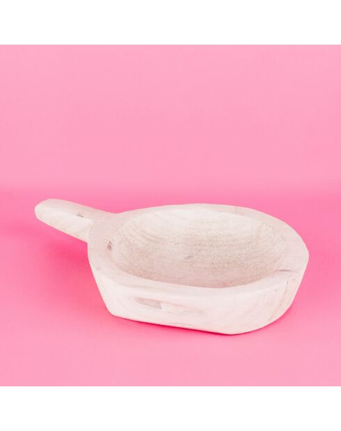 Dekoratives Tablett aus Paulownienholz - 24x18x4 cm