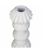 Portacandele Vivienne bianco - 8x8x25 cm