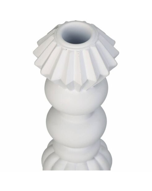 Portacandele Vivienne bianco - 8x8x25 cm