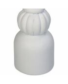 Portacandele Vivienne bianco - 8x8x25 cm