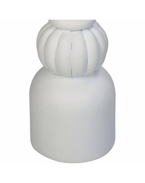 Portacandele Vivienne bianco - 8x8x25 cm