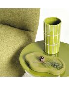 Noa vaas met groene tegellook - 23x10,5cm