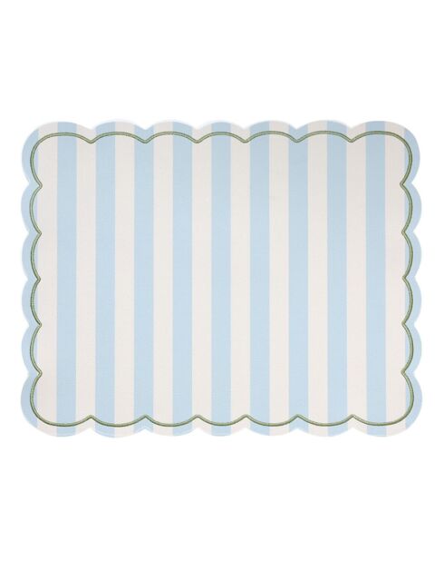 Set de table Maya bleu givré - 35x48 cm